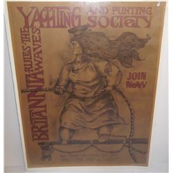 1960's "Britannia Yachting And Punting Poster"