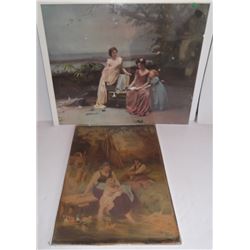 2  early 20th c.  chromolithographs