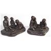 Image 1 : 2 bronze boy scouts statues