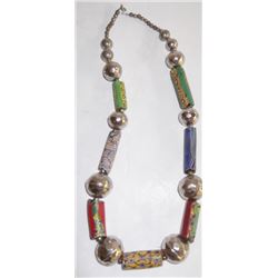 African trade bead necklace