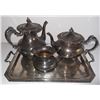 Image 1 : 4 piece silver plate tea set & serving tray