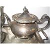 Image 5 : 4 piece silver plate tea set & serving tray