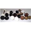Image 1 : 22 porcelain, brass & copper door knobs