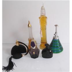 6 perfume bottles