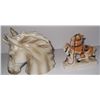 Image 7 : Collection of 6 horse statues