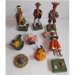 miniature vintage Mexico figures