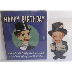 2 piece Charlie McCarthy lot