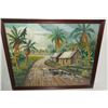 Image 1 : Mixed media Caribbean style scene