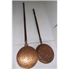 Image 1 : 2 antique brass bed warming pans