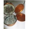 Image 6 : 2 antique brass bed warming pans