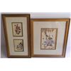 Image 1 : 2 framed Arabic paintings on bone