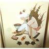 Image 2 : 2 framed Arabic paintings on bone