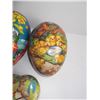 Image 2 : 5 Vintage Paper Mache Easter Egg Candy Containers