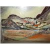 Image 3 : Oil on board houses in valley scene