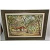 Image 1 : Watercolor house in woods scene