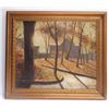 Image 1 : Oil on board wooded scene