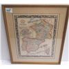 Image 9 : 2 framed map book plates