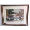 Image 1 : Stream in woods scene Print