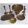 Image 1 : 9 piece assorted brass lot