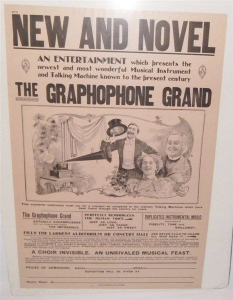 Graphophone Poster Advertising poster for The Graphophone Grand