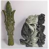 Image 1 : 2 soapstone figures.