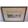Image 1 : Engraving barn/field scene