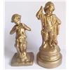 Image 1 : vintage cast iron gilded figures
