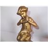 Image 2 : vintage cast iron gilded figures