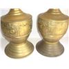 Image 2 : Pair of large brass brass candlesticks