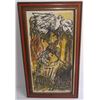 Image 1 : Lithograph girl with dove signed