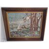 Image 1 : Batik painting signed Mari