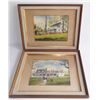 Image 1 : 2 watercolors house scenes