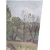 Image 2 : Oil on canvas cows in field scene