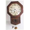 Image 1 : New Haven oak frame wall clock