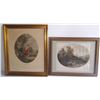 Image 1 : 2 18th c. colored engravings
