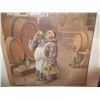 Image 2 : Mixed media/ gouache Monk in wine cellar