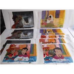 10 ANIMATION CARTOON PRODUCTION ART CELS