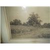 Image 2 : Large  etching landscape scene