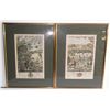 Image 1 : 2 18thc. hunting scene prints