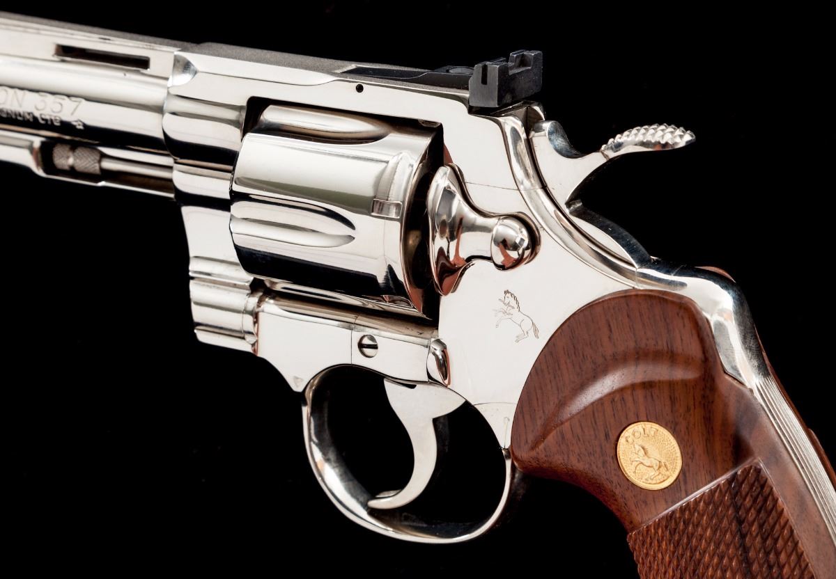 Codl Python Boxed Nickel Finish Colt Python DA Revolver