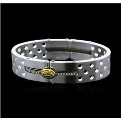 Sauro Stainless Steel Bangle Bracelet