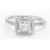 Image 1 : GIA Certified 1.39 ctw Diamond Ring - 14K White Gold