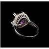 Image 3 : 4.07 ctw Ametrine and Diamond Ring - 14KT White Gold