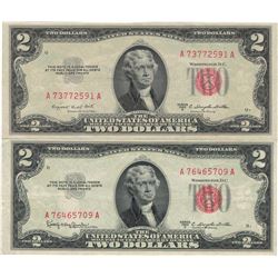 1953 $2 AU Uncirculated Certificate Currency Lot of 2