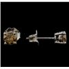 Image 2 : 14KT White Gold 0.81 ctw Fancy Brown Diamond Stud Earrings