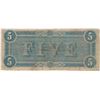 Image 2 : 1864 $5 Confederate States of America Bank Note