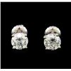 Image 1 : 1.42 ctw Diamond Stud Earrings - 14KT White Gold
