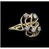 Image 1 : 14KT Yellow Gold 0.50 ctw Diamond Ring