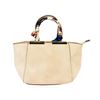 Image 1 : Lindsey Beige Embroidered Handbag