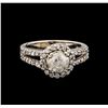 Image 2 : 14KT White Gold 1.77 ctw Diamond Ring